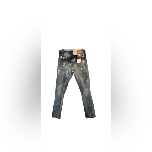 NWT Smoke Rise DNM Co. Slim Fit Ripped Jeans 32x32  Color is Cardiff Blue - Picture 4 of 14